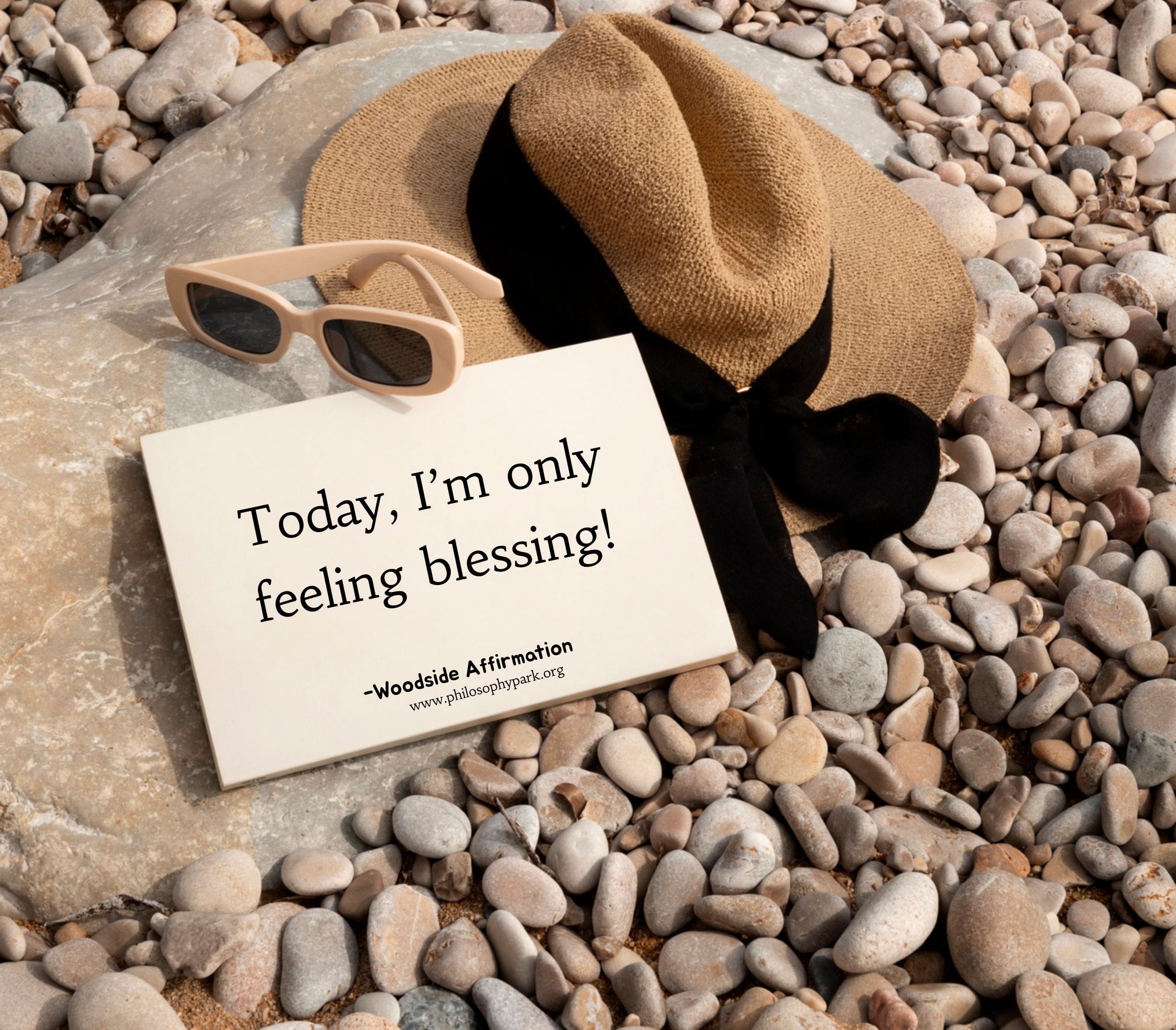 Today, I'm Feeling Only Blessing: Daily Affirmation Card Digital 