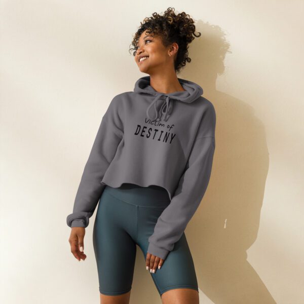 Victim of Destiny in Crop Hoodie - Image 3