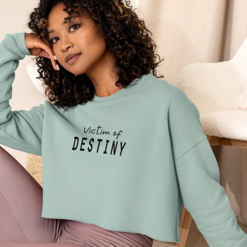 Victim of Destiny in Crop Sweatshirt